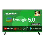 컴돌이방문기사 | 이브이 스마트 구글TV 165cm(65인치), 4K UHD 블랙, 기사방문 스탠드설치 : 이엔하이텍