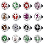 자동차 공기 청정기 향수 스테인레스 클립 리필 인테리어 오일 스틸 가능 환기 액세서리 자동 G1203 : 주니안스토어1006