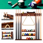 XCSOURE 풀 큐 랙 전용, 스틱 홀더 맨 세트 테이블 룸 6개의 액세서리 월 Cherry : The Blue