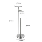 스테인리스 스틸 바닥 롤 휴지 홀더 화장실 수직 보관 플랫폼이 있는 종이 : 글로벌게이트마켓