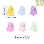 10/20개 야광 미니 레진 고릴라 어둠 속에서 빛나는 작은 침팬지 원숭이 동물 피규어 DIY 요정 정원용 : 바나나푸딩