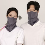 리스타트 다크그레이 자외선차단 스포츠 마스크 쿨 여름 안면 얼굴 햇빛가리개 다크그레이 : 리스타트샵