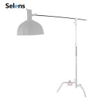 Selens 128cm 막대 스테인레스 스틸 비디오 스탠드 그립 확장 붐 암 크로스바 스튜디오 C-라이트 사진 소프트박스 마이크 : 아토모스몰