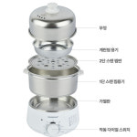 쿠비녹스 스테인레스 계란찜기 기계 야채 젖병 풀세트 타이머 기능 : 하은기획