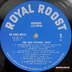 Bud Powell - Roost RLP 412 : 모노로그 뮤직바이닐