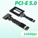 2025 새 F47SF M.2 NVMeU.2SFF8639U.3SFFTA1001E1.S E3.SSFFTA1002 SSD 어댑터 연장 케이블 PCIe 5.0 X4 : 충일테크