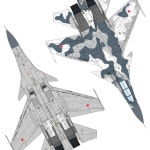 [미술용품] 갤럭시 D48057 1/48 러시아 AF SU-30MK 블루 02/04/05 위장 다이 컷  마스크 데칼, G.W.H L4826 모델 취미 DIY용 : 바다글로벌30