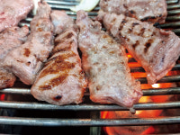 한돈 국내산 냉장 통갈매기살 구이용 특수부위 500g 캠핑고기 돼지고기 : 육회한 우선생
