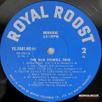 Bud Powell - Roost RLP 412 : 모노로그 뮤직바이닐