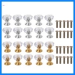 창조적 인 명확한 작은 손잡이 아크릴 찬장을 위한 10 PC는 내각 서랍을 당깁니다 하하 : ayoonayoon