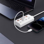 컴퓨터 포트 확장을 위한 다기능 USB 허브 컴팩트하고 효율적인 어댑터 : 준딜리버리