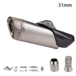 R1 Z1000 Z900 GSR600 FZ6N R6 R3 51/60mm 바이크 오토바이 배기 머플러 파이프 이스케이프 모토 DB 킬러 포함 : 웨스트모스트