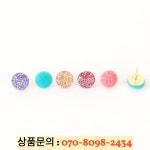 TUTU glitter 20 개/상자 플라스틱 품질 코르크 보드 안전 컬러 푸시 핀 압정 사무실 학교 액세서리 H0297 : 이지겟마켓