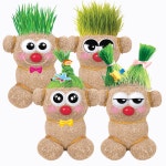 diy 미니 잔디 인형 키우기 머리카락 식물 캐릭터 꾸미기 반려 토피어리 만들기 원예 : 오피스문방구