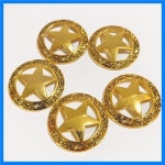 별장식 버클 라운드 빈티지 실버 금속 네일 교체 주조 Conchos DIY 가죽 공예 5 Pcs : ayoonayoon