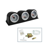 터보 부스트 수온 오일 압력 게이지 자동차 미터 트리플 키트 2 인치 52mm : 달콤푸딩