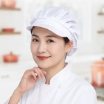 위생모 위생모자 전체천 화이트 조리모 주방 식당용 급식실 조리실 식품회사 음식점 : 꽃분이네