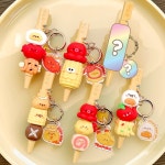 랜덤 냠냠 꼬치 중성펜 키링 볼펜 랜덤 뽑기 : 해피망고go