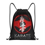 [미술용품]  정의 가라데 Kyokushin Drawstring 배낭 여성 남성 스포츠 체육관 Sackpack 휴대용 무술 훈련 가방 자루 : 바다글로벌30