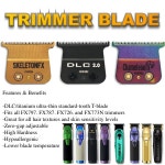 JUCAI PRO F7878 LENCE FF1T 다채로운 블레이드 전문 헤어 클리퍼 트리머 이발소 용 기존 교체 가능한 : 상큼푸딩