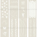 벽돌 벽 리본 눈송이 스텐실 스크랩북 공예 사진 앨범 템플릿 수제 장식 1. F7998-stencil : 푸도도29