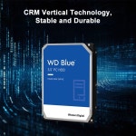 웨스턴 디지털 2TB 블루 하드 드라이브 3.5인치 SATA 6Gb/s 5400 RPM 256MB 캐시 HDD : 프라임무역95