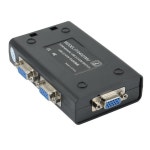 AABFK KVM 스위치 4PC용 USB VGA KVM 스위치는 하나의 비디오 모니터와 3개의 USB 장치를 공유합니다. PC 키보드 마우스 스캐너용... 