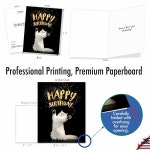 노블웍스 대형 생일 인사말 카드 1장 8.5x11인치 A4크기인치 동물 축하 문구류 노트 고양이가 인사말을 보냈습니다 J6112ABDG Dog Chef... 