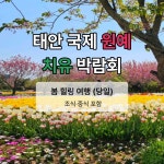 태안 국제 원예치유 박람회  조식 중식 제공 버스 시니어 전문 당일여행 : 신세계해피투어