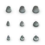 Unitron Phonak 4.0 보청기 돔, 다양한 팩, 오픈, 클로즈, 파워 사이즈 (대형, 중형, 소형) 3 개 : 클리어존