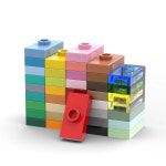 50Pcs MOC 부품 3794 플레이트 특수 1x2 스터드 호환 벽돌 DIY Assmble 빌딩 블록 두뇌 장난감 선물 입자 아이 : ownerspick