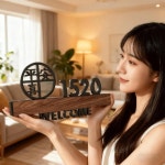 아파트호수 건물 번호판 호수 문패 호수판 숫자 룸넘버 팻말 G4087 평화와 기쁨 블랙 호수기재 20x10cm : 즐거운만물