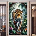 숲 속의 표범과 사자 그림 페인팅 크로스 풀 드릴 모자이크 컬렉션 홈 데코 1. J4671-6 : 유니버셜픽7호점