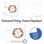 카드 회사 1 점보 사이즈 봉투 포함 감사 카드 예쁜 꽃 화환 문구 Floral J6653AXTB 1 Season S Sparkles : EASTHOME 이스트홈