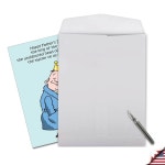 노블웍스 점보 파더스 데이 카드 펀 8.5x11인치 A4크기 인치 아빠 호환 유쾌한 인사 노트 킹 오브 더 캐슬 J0239 Dad Farted Again... 