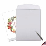 카드 회사 1 점보 사이즈 봉투 포함 감사 카드 예쁜 꽃 화환 문구 Floral J6653AXTB 1 Season S Sparkles : EASTHOME 이스트홈