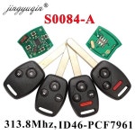 Jingyuqin S0084-A 원격 키 혼다 시빅 스트림용 ID46 (7961) 칩 자동차 알람 제어 313.8MHz : 람보르기니하이브리드