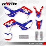 Fewfuss 그래픽 데칼 스티커 오토바이 배경 맞춤형 HONDA CRF 125 F CRF125F 2019 2020 001 : 바이셀나인티에이트