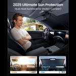 Tesla Model YJuniper 2025-2020 업그레이드된 그래핀 단열 전면 차양 앞 유리 맞춤형 맞춤 99% 솔라 보호 : 에이스-마켓