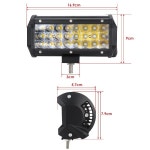 [무대조명] 1개 72W 7인치 LED 작업등 바 스팟 빔 운전 램프 방수 6000K SUV ATV 트럭 오프로드 보트 4WD용 : 진화상사