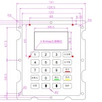주유기 주유소용 화면 패널 키 매트릭스 금속 키패드 1. Layout 1 : 유니버셜픽15호점