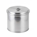 뚜껑이 덮개별 원통형 포장용 대형 들통 식당 솥뚜껑 스텐통 : 차이차이배송