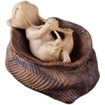 손으로 조각한 회양목 호두나무 조각상 장난꾸러기 고양이 1. S : 직구다이브2호점