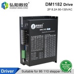 리드샤인 DM1182 스테퍼 모터 드라이버 2상 8.2A 90~130VAC 네마 34 42 호환 CNC 라우터 조각 드라이브용 : 준퍼플