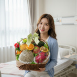 서울 경기 병문안선물 산후조리원 집들이 꽃 혼합 과일바구니 세트 당일배달 : 화란1004