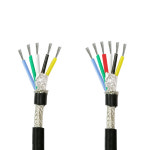 실리콘 케이블 차폐 가열 케이블 180  유연한 주석 도금 구리 멀티코어 와이어 22 20 18 17 15 13AWG 2 3 4 5 6 7/8 코어 : 제스124