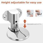 보이지 않는 마그네틱 도어 스토퍼, 조절 가능한 바닥 서 있는 드릴이 없는 간편한 설치, 벽 손상 방지(실버-1 팩) Black-1 Pack : Amazing008