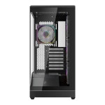 게임용 1STPLEER GM7 ATX PC 케이스, 미드 타워 컴퓨터 4개의 ARGB PWM 팬, 강화 유리, 블랙이 사전 설치되어 있습니다 : 그로와이즈몰