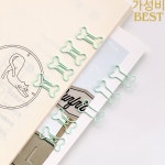 미니 본 페이퍼 클립 북마크 바인더 사무실 액세서리 패치워크 H0481 50 개/봉지 : 발업질럿