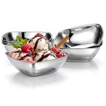 BSTKEY 6PCS 스테인리스 스틸 요리 그릇 디저트 아이스크림용 17온스 그릇 소스 : 달빛창고123